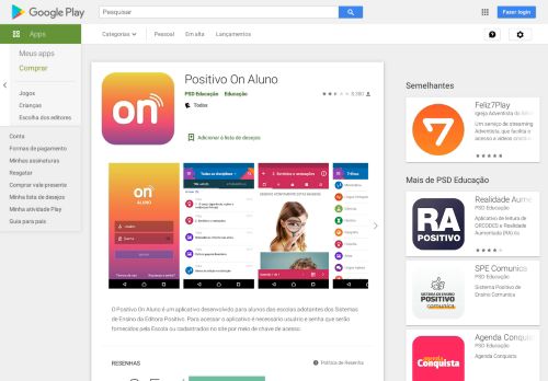 
                            6. Positivo On Aluno – Apps no Google Play