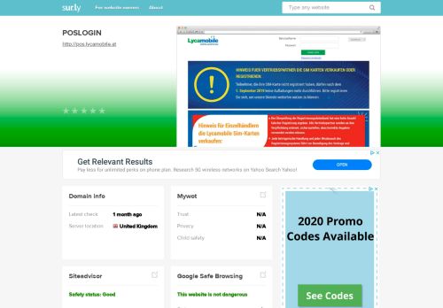 
                            5. pos.lycamobile.at - POSLOGIN - Pos Lycamobile - Sur.ly