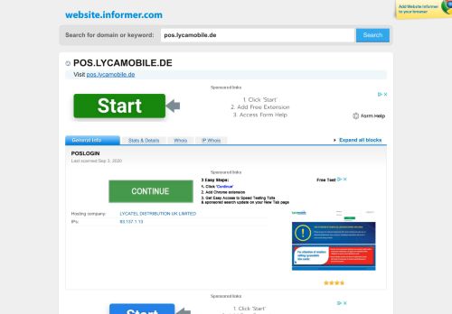 
                            6. pos.lycamobile.de at Website Informer. POSLOGIN. Visit Pos ...