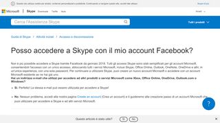 
                            7. Posso accedere a Skype con il mio account Facebook? | Assistenza ...