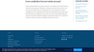 
                            5. Posso condividere l'accesso al mio account? – SendinBlue