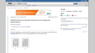 
                            10. POSSUM (Pictures of Standard Syndromes and Undiagnosed ...