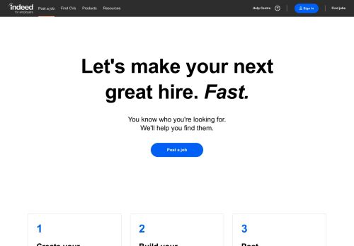 
                            7. Post a Job | Indeed.co.za