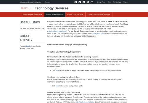 
                            9. Post-Activation | Technology Services - CampusGroups at Johnson at ...