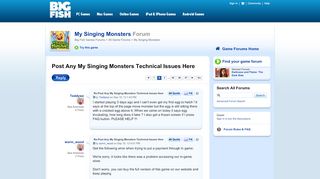 
                            8. Post Any My Singing Monsters Technical Issues Here - Big Fish ...