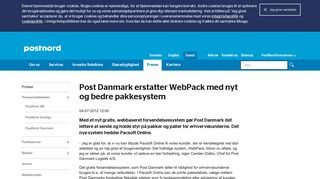 
                            10. Post Danmark erstatter WebPack med nyt og bedre pakkesystem ...