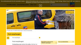 
                            7. Post empfangen - Liechtensteinische Post AG