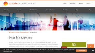 
                            7. Post-Fab Services | GLOBALFOUNDRIES