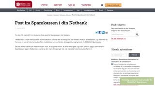 
                            12. Post fra Sparekassen i din Netbank - Middelfart Sparekasse