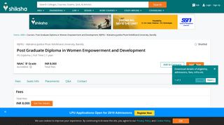 
                            11. Post Graduate Diploma in Women Empowerment and Development ...