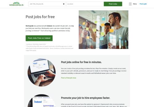 
                            3. Post Jobs for Free | Workopolis