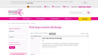 
                            3. Post loop excision discharge | Jo's Cervical Cancer Trust