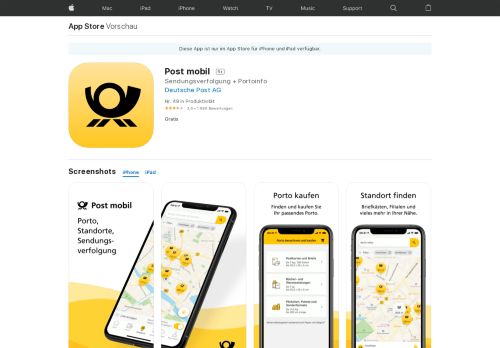 
                            12. Post mobil im App Store - iTunes - Apple