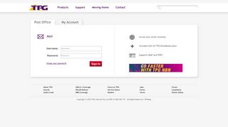 
                            8. Post Office Login page - TPG