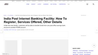 
                            10. Post Office Savings Account Internet Banking Facility: How To Register ...