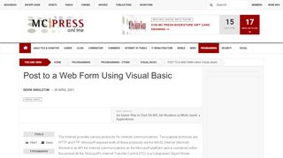 
                            4. Post to a Web Form Using Visual Basic