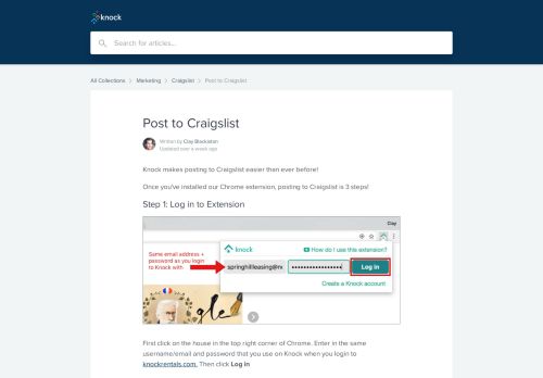 
                            12. Post to Craigslist | Knock Help Center