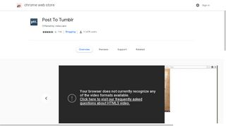 
                            2. Post To Tumblr - Google Chrome