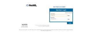 
                            5. Post Trade Login Form - NeML
