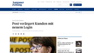 
                            13. Post verärgert Kunden mit neuem Login - Digital - Wissen - az ...