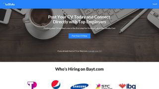 
                            9. Post Your CV Online for Free - Bayt.com