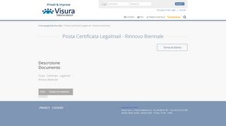 
                            9. Posta Certificata Legalmail - Rinnovo Biennale