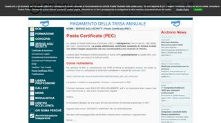 
                            10. Posta Certificata (PEC) - SERVIZI AGLI ISCRITTI - OPI ROMA
