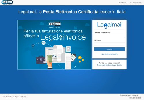 
                            7. Posta Elettronica Certificata - PEC Legalmail - InfoCert