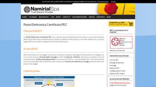 
                            3. Posta Elettronica Certificata - PEC - Namirial Sicurezza Postale