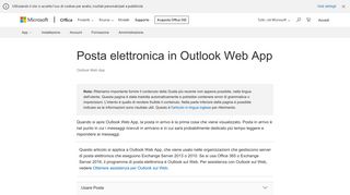 
                            3. Posta elettronica in Outlook Web App - Outlook - Office Support
