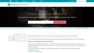 
                            4. Posta elettronica - Password - Tiscali Assistenza