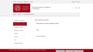 
                            12. Posta elettronica studenti | Università di Padova