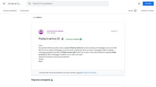 
                            6. Posta in arrivo (1) - Google Product Forums