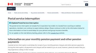 
                            13. Postal service interruption - Canada.ca
