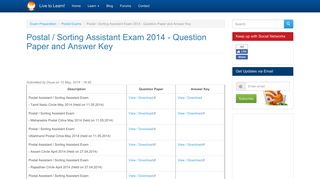
                            3. Postal / Sorting Assistant Exam 2014 - Question Paper and Answer ...