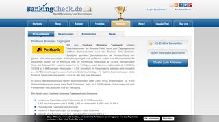 
                            9. Postbank Business Tagesgeld | BankingCheck.de