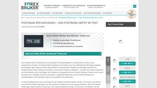 
                            11. Postbank Erfahrungen & Test – Online Broker Test - Forex Broker