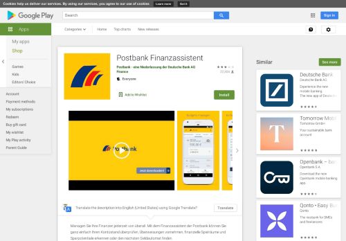 
                            10. Postbank Finanzassistent - Apps on Google Play