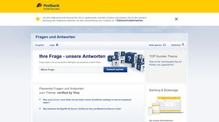 
                            2. Postbank Fragen und Antworten: verified by Visa