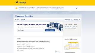 
                            7. Postbank Fragen und Antworten: Wie kann ich mich für den Zugang ...