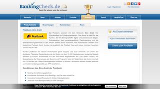 
                            12. Postbank Giro direkt | BankingCheck.de