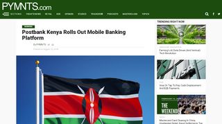 
                            11. Postbank Kenya Rolls Out Mobile Banking Service | PYMNTS.com