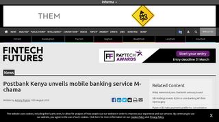 
                            12. Postbank Kenya unveils mobile banking service M-chama – FinTech ...