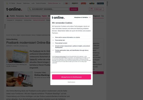 
                            9. Postbank modernisiert Online-Banking-Portal