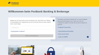 
                            2. Postbank Online-Banking Willkommen - Postbank Banking & Brokerage