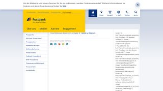 
                            7. Postbank: Postbank Privatkredit jetzt mit Online-Konditionen