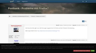 
                            11. Postbank - Probleme mit Firefox? · homebanking-hilfe.de ...