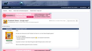 
                            6. Postbank Select - bringts was? - Broker, Bank und ...