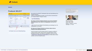 
                            2. Postbank SELECT | Postbank SELECT