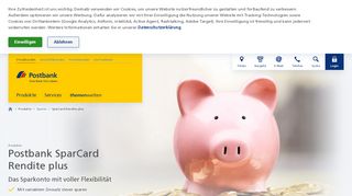
                            4. Postbank: SparCard Rendite plus – das Sparkonto mit voller Flexibilität
